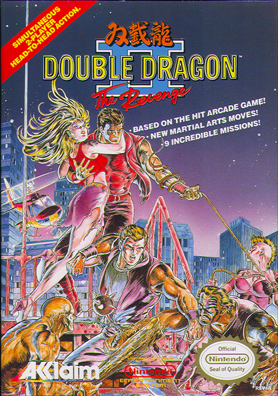 Double Dragon II box art for PC Engine CD